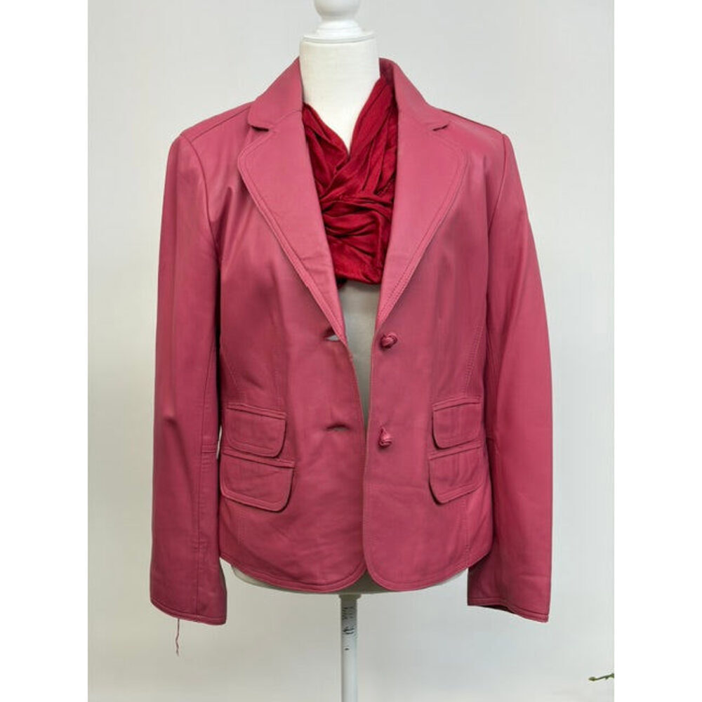 Pamela McCoy Pink Leather jacket